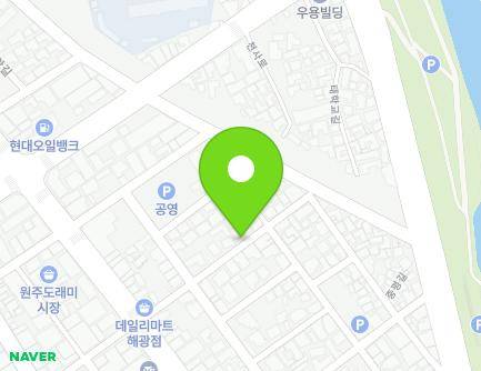 67 Jungangsijang-gil, Wonju-si, Gangwon-do, Republic of Korea Map