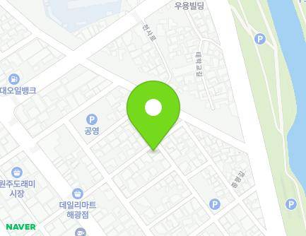 72 Jungangsijang-gil, Wonju-si, Gangwon-do, Republic of Korea Map