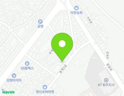 35-1 Songgye 1-gil, Wonju-si, Gangwon-do, Republic of Korea Map