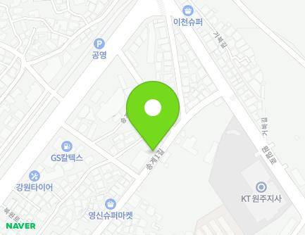 33 Songgye 1-gil, Wonju-si, Gangwon-do, Republic of Korea Map