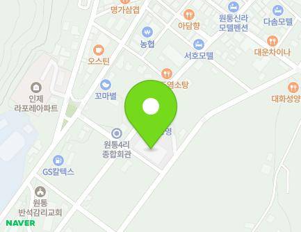 41 Geumgang-ro 33beon-gil, Buk-myeon, Inje-gun, Gangwon-do, Republic of Korea Map