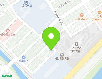 52 Inje-ro 140beon-gil, Inje-eup, Inje-gun, Gangwon-do, Republic of Korea Map