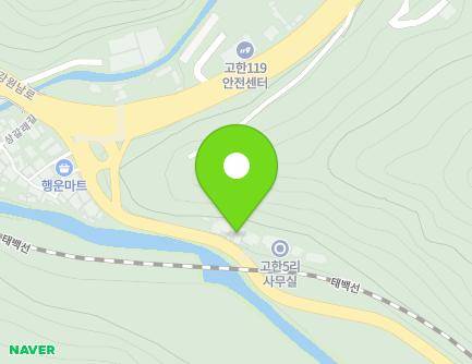1658 Hambaeksan-ro, Gohan-eup, Jeongseon-gun, Gangwon-do, Republic of Korea Map
