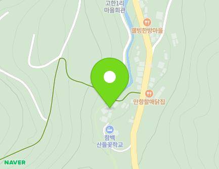1101-6 Hambaeksan-ro, Gohan-eup, Jeongseon-gun, Gangwon-do, Republic of Korea Map