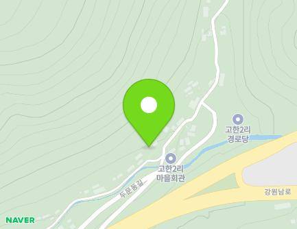 63 Dumundong-gil, Gohan-eup, Jeongseon-gun, Gangwon-do, Republic of Korea Map