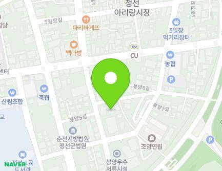 16-2 Bongyang 6-gil, Jeongseon-eup, Jeongseon-gun, Gangwon-do, Republic of Korea Map