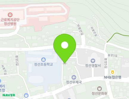 21-12 Bibong-ro, Jeongseon-eup, Jeongseon-gun, Gangwon-do, Republic of Korea Map