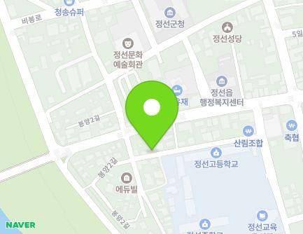 18-7 Bongyang 2-gil, Jeongseon-eup, Jeongseon-gun, Gangwon-do, Republic of Korea Map