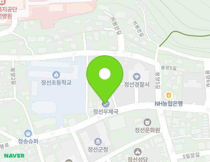 25 Bibong-ro, Jeongseon-eup, Jeongseon-gun, Gangwon-do, Republic of Korea Map