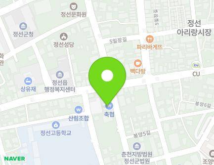 23 Bongyang 5-gil, Jeongseon-eup, Jeongseon-gun, Gangwon-do, Republic of Korea Map