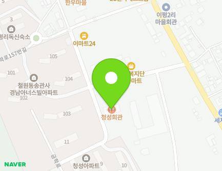 15 Geumhak-ro 121beon-gil, Dongsong-eup, Cheorwon-gun, Gangwon-do, Republic of Korea Map