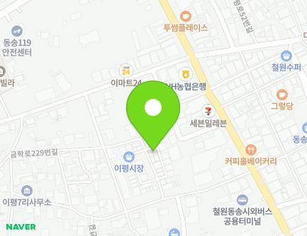 3-8 Dongsongsijang-gil, Dongsong-eup, Cheorwon-gun, Gangwon-do, Republic of Korea Map