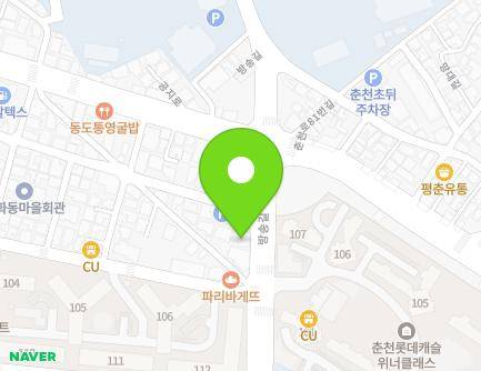38 Bangsong-gil, Chuncheon-si, Gangwon-do, Republic of Korea Map