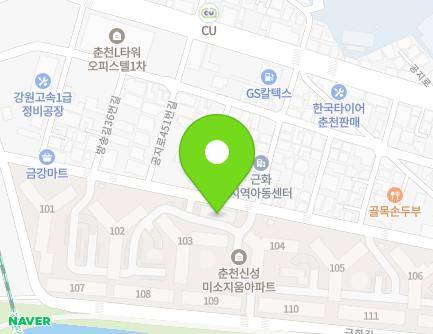 22 Geunhwa-gil 15beon-gil, Chuncheon-si, Gangwon-do, Republic of Korea Map