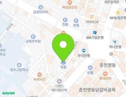 43 Nagwon-gil, Chuncheon-si, Gangwon-do, Republic of Korea Map