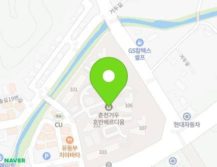 80-7 Oesol-gil 19beon-gil, Dongnae-myeon, Chuncheon-si, Gangwon-do, Republic of Korea Map