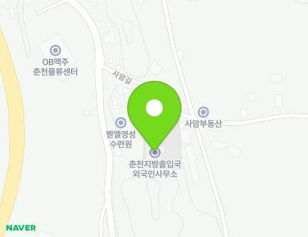 12 Saam-gil, Dongnae-myeon, Chuncheon-si, Gangwon-do, Republic of Korea Map