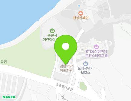 383-6 Sports town-gil, Chuncheon-si, Gangwon-do, Republic of Korea Map