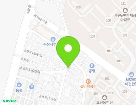 24 Geumgang-ro 13beon-gil, Chuncheon-si, Gangwon-do, Republic of Korea Map