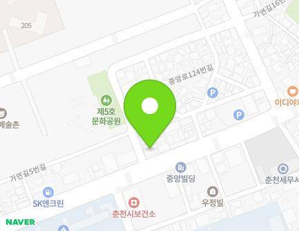 132 Jungang-ro, Chuncheon-si, Gangwon-do, Republic of Korea Map