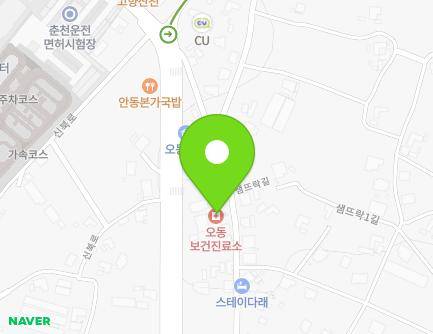 37 Saemtteurak-gil, Sinbuk-eup, Chuncheon-si, Gangwon-do, Republic of Korea Map