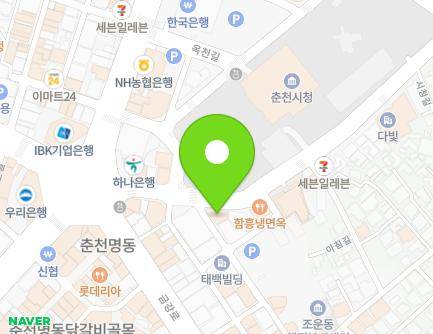 14 Sicheong-gil, Chuncheon-si, Gangwon-do, Republic of Korea Map