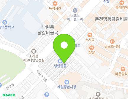 4-5 Myeongdong-gil 29beon-gil, Chuncheon-si, Gangwon-do, Republic of Korea Map