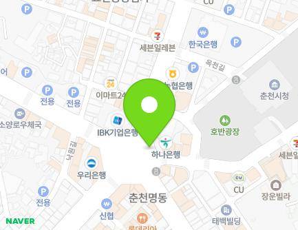 B49 Jungang-ro, Chuncheon-si, Gangwon-do, Republic of Korea Map