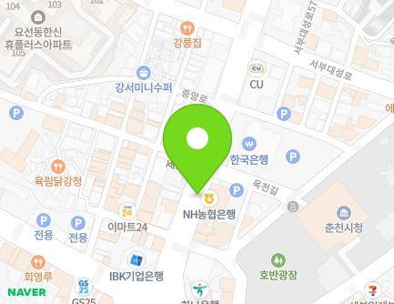 B37-1 Jungang-ro, Chuncheon-si, Gangwon-do, Republic of Korea Map