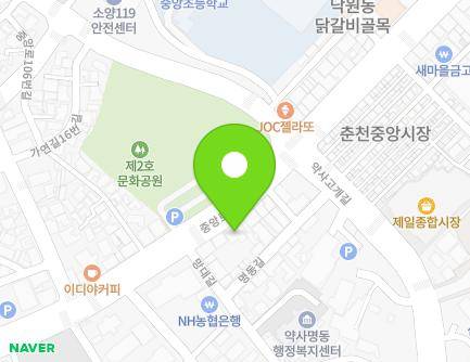 97 Jungang-ro, Chuncheon-si, Gangwon-do, Republic of Korea Map