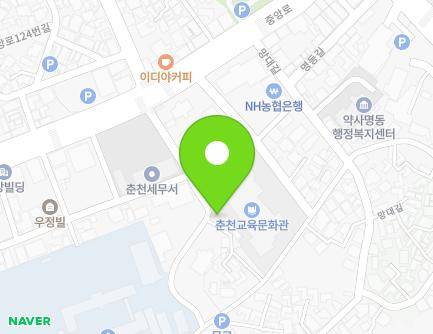 13 Jungang-ro 113beon-gil, Chuncheon-si, Gangwon-do, Republic of Korea Map