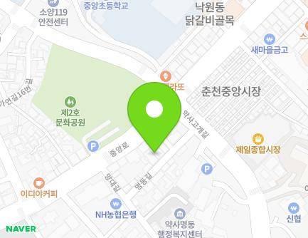 46 Myeongdong-gil, Chuncheon-si, Gangwon-do, Republic of Korea Map