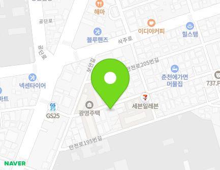 35 Mancheon-ro 199beon-gil, Chuncheon-si, Gangwon-do, Republic of Korea Map