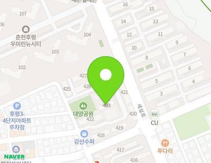 4 Daeyangdang-gil, Chuncheon-si, Gangwon-do, Republic of Korea Map