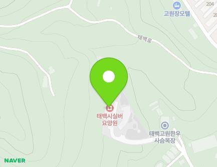 25 Hwangjangmogi-gil, Taebaek-si, Gangwon-do, Republic of Korea Map