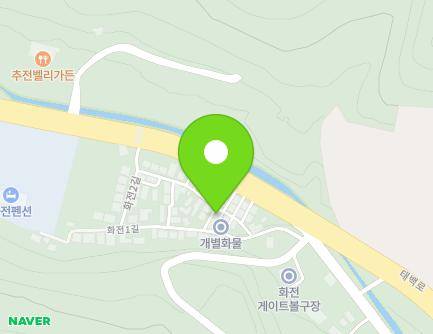 7-2 Hwajeon 2-gil, Taebaek-si, Gangwon-do, Republic of Korea Map