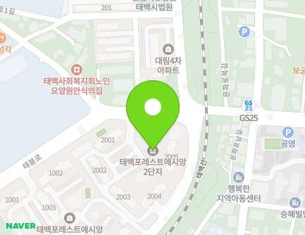 119 Gowon-ro, Taebaek-si, Gangwon-do, Republic of Korea Map