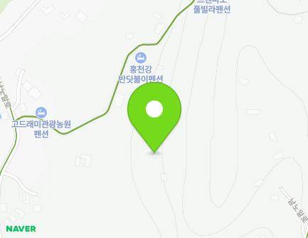 1076-14 Namnoil-ro, Nam-myeon, Hongcheon-gun, Gangwon-do, Republic of Korea Map