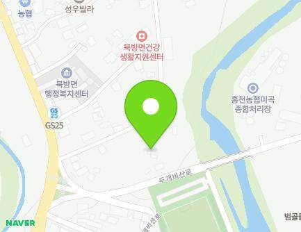 324 Dugaebisan-ro, Bukbang-myeon, Hongcheon-gun, Gangwon-do, Republic of Korea Map