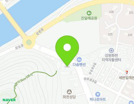 121 Sangseung-ro, Hwacheon-eup, Hwacheon-gun, Gangwon-do, Republic of Korea Map