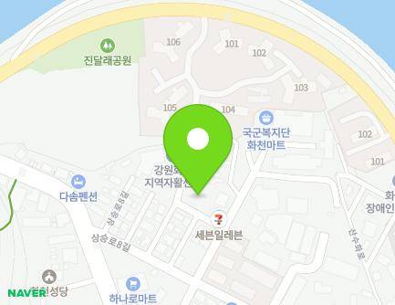 15-14 Sangseung-ro 8-gil, Hwacheon-eup, Hwacheon-gun, Gangwon-do, Republic of Korea Map