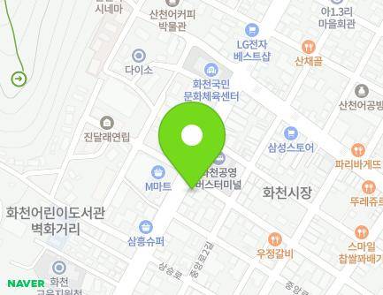 36 Sangseung-ro, Hwacheon-eup, Hwacheon-gun, Gangwon-do, Republic of Korea Map