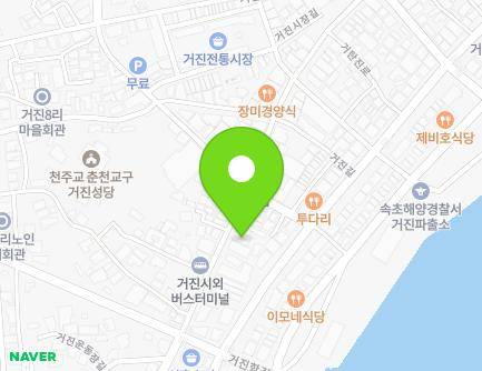 26-1 Geojin-gil, Geojin-eup, Goseong-gun, Gangwon-do, Republic of Korea Map