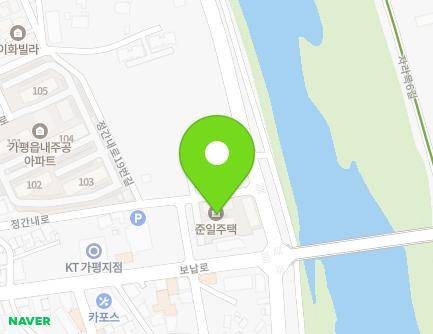 23-19 Jeonggannae-ro, Gapyeong-eup, Gapyeong-gun, Gyeonggi-do, Republic of Korea Map