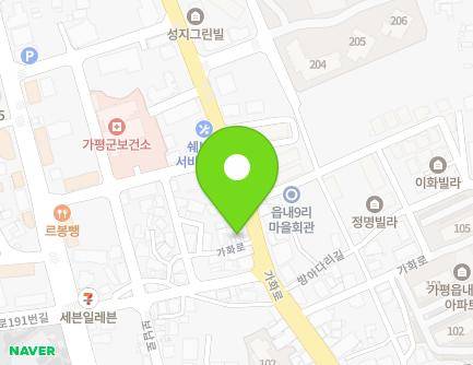 149 Gahwa-ro, Gapyeong-eup, Gapyeong-gun, Gyeonggi-do, Republic of Korea Map