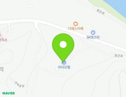 1055-25 Cheonggun-ro, Sang-myeon, Gapyeong-gun, Gyeonggi-do, Republic of Korea Map