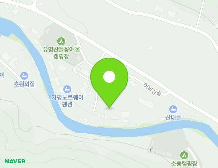 130-35 Eobisan-gil, Seorak-myeon, Gapyeong-gun, Gyeonggi-do, Republic of Korea Map