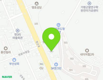 1188-5 Cheonggun-ro, Jojong-myeon, Gapyeong-gun, Gyeonggi-do, Republic of Korea Map