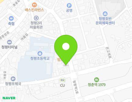 24 Cheongpyeongjungang-ro 72beon-gil, Cheongpyeong-myeon, Gapyeong-gun, Gyeonggi-do, Republic of Korea