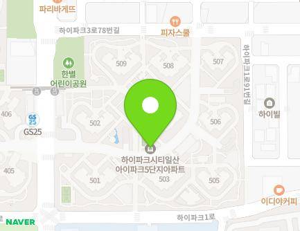 62 Hi park 3-ro, Ilsanseo-gu, Goyang-si, Gyeonggi-do, Republic of Korea Map